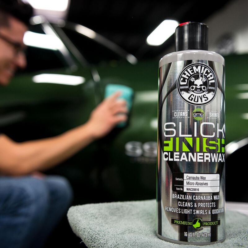 Chemical Guys Slick Finish Cleaner Wax Light Paint Cleanser & Brillian –  MantulPro