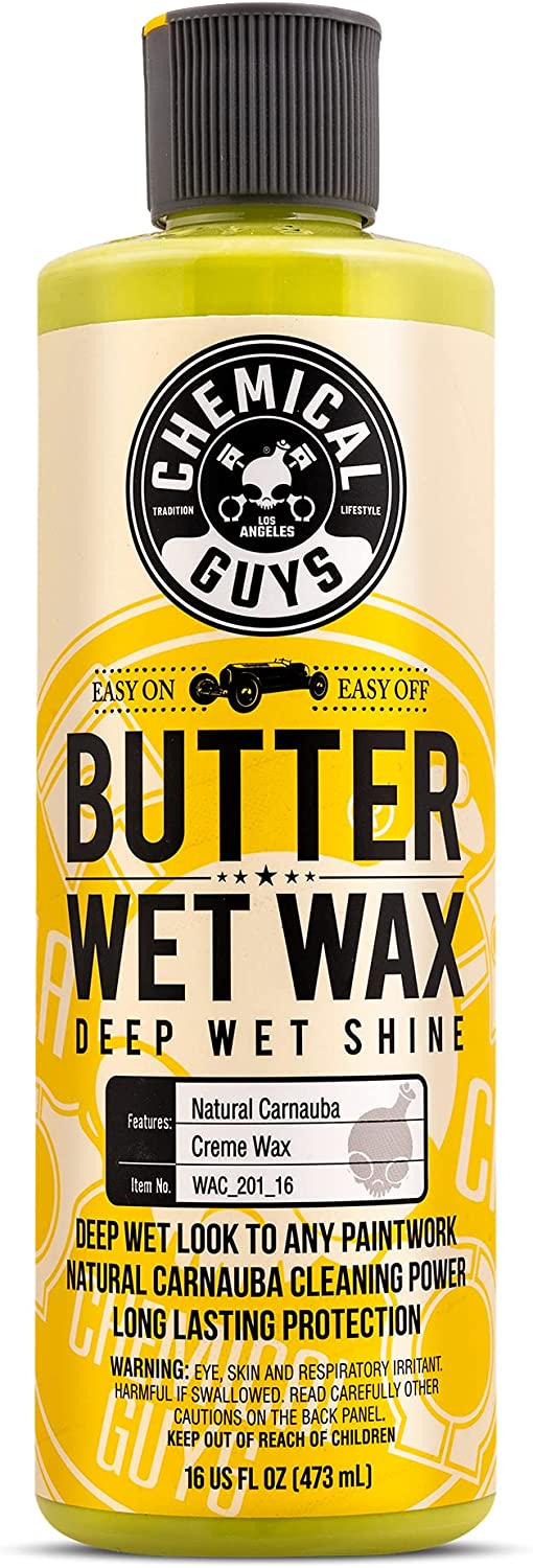Chemical Guys Butter Wet Wax Liquid Cream Car Wax, 16 oz