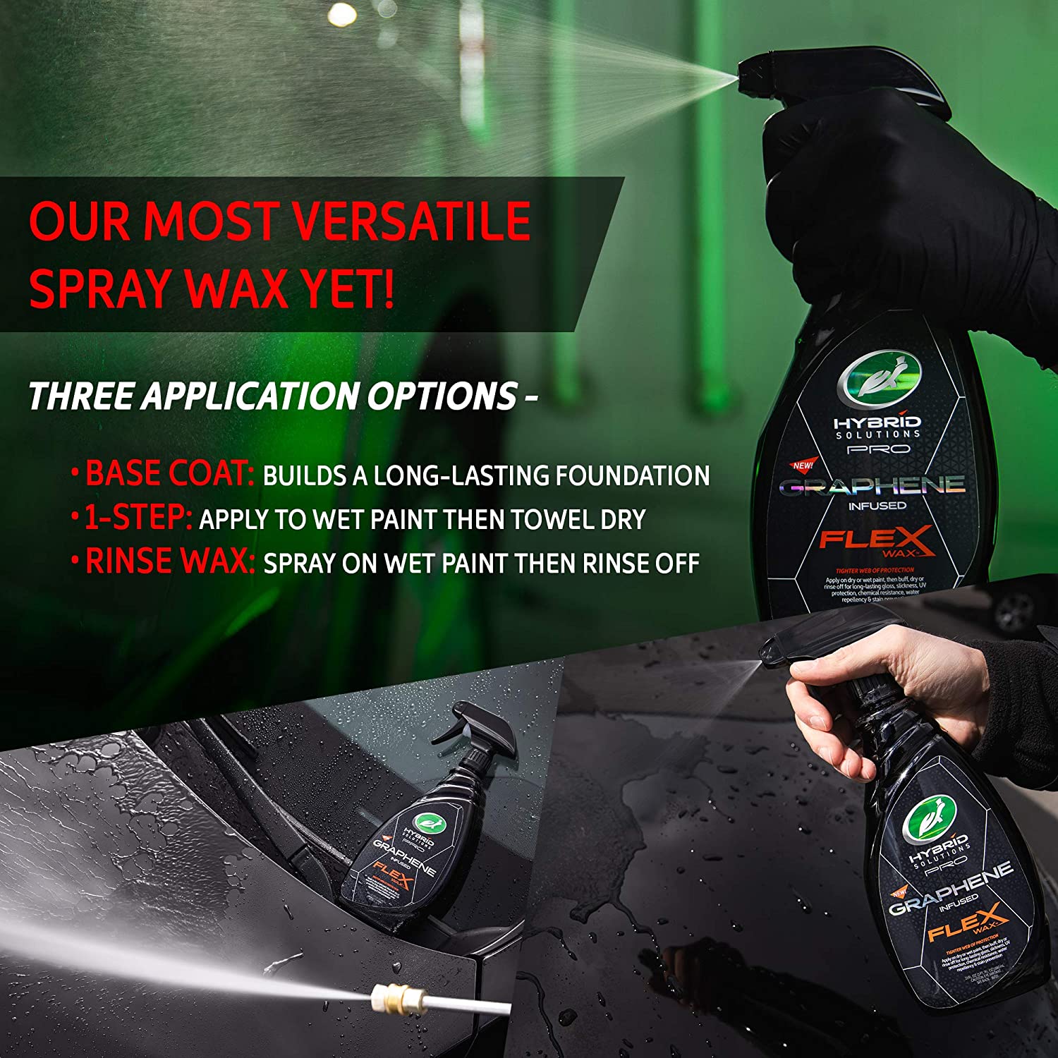 Turtle Wax Hybrid Solutions Pro Flex Wax, Graphene Spray Wax, 23 oz –  MantulPro